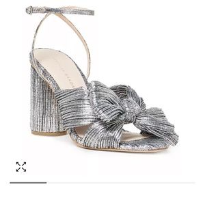 Loeffler Randall Camellia Sandall Dark Silver